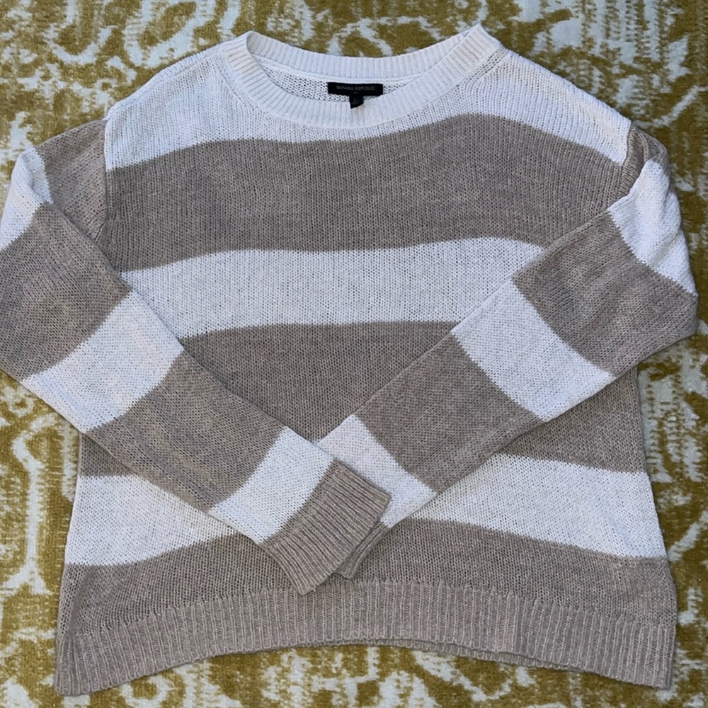 Coastal Grandmother Striped Sweater
